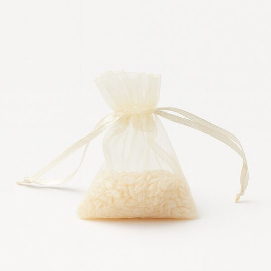 Rice Bag 5x7.5cm 100 Pieces 07301 Ecru