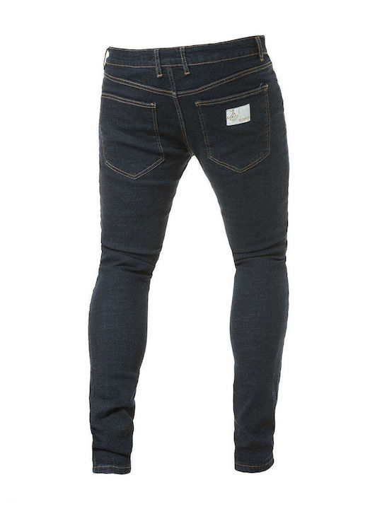 Men's Jeans Pants Elastic with Slim Fit Blue