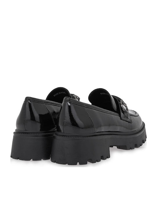 Λουστρίνι Γυναικεία Loafers σε Μαύρο Χρώμα