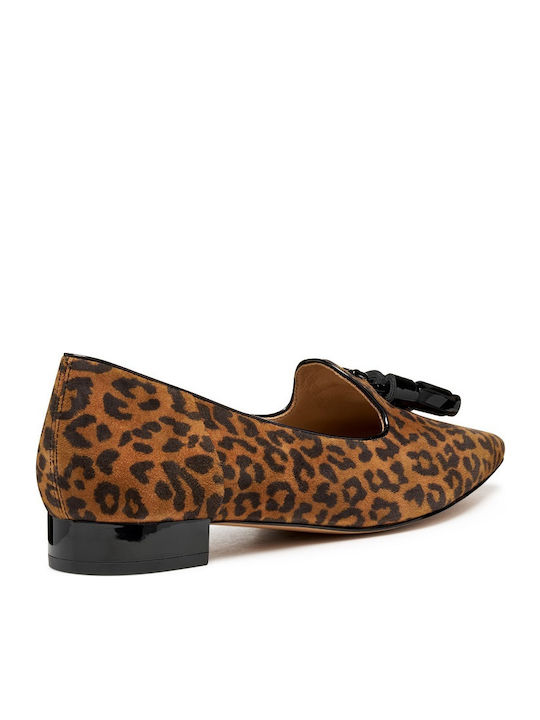 Δερμάτινα Γυναικεία Loafers σε Ταμπά Χρώμα