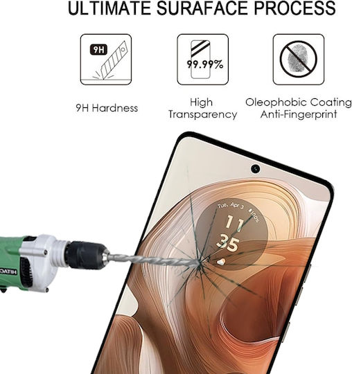3D Tempered Glass Μαύρο (Motorola Edge 50 Ultra)