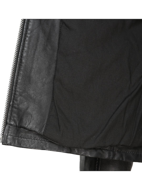Leder Jacke Sette Ryan Schwarz