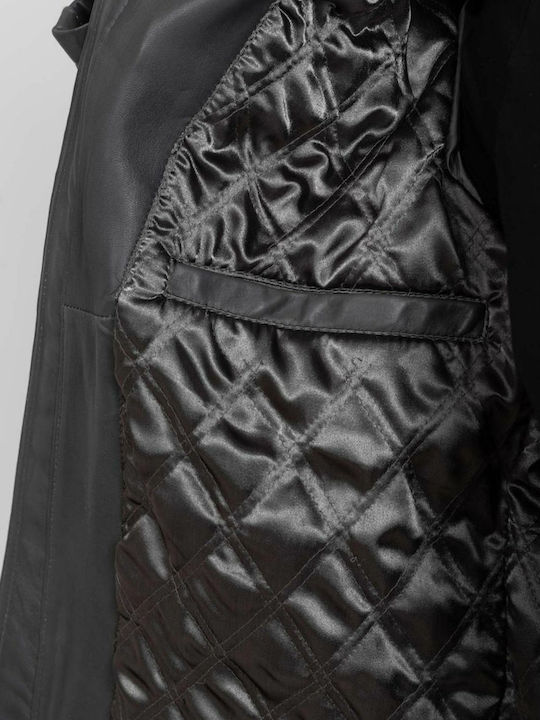 Delta Sheep Leather Jacket Biker Grey