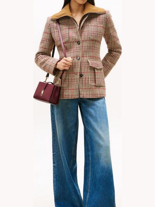Tommy Hilfiger Женски Сако Red/grey Check Tommy Hilfiger Женски Сако Red/grey Check