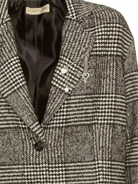 BSB Women's Blazer Plaid