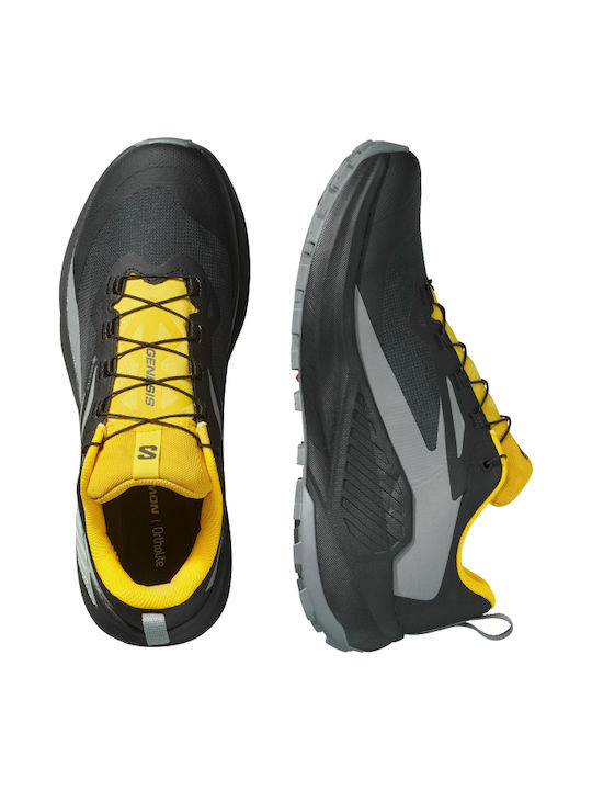 Genesis Sport Shoes Trail Running Black Waterproof with Gore-Tex Membrane
