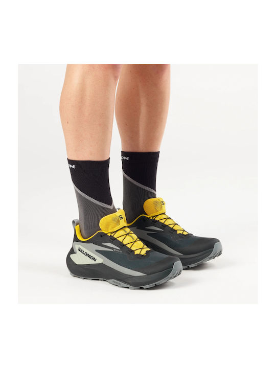 Genesis Sport Shoes Trail Running Black Waterproof with Gore-Tex Membrane