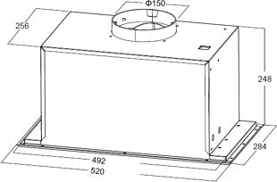 Heinner HBIH-MD600IX Μηχανισμός Απορρόφησης 52cm Inox