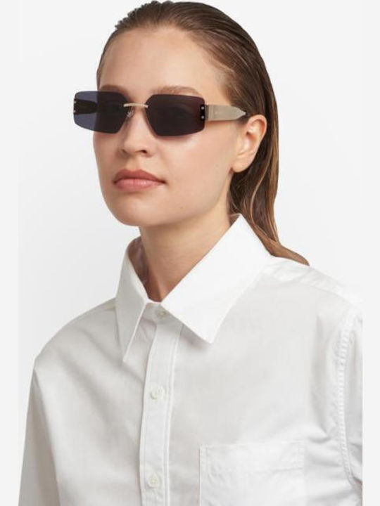 Marc Jacobs Unisex Γυαλιά Ηλίου με Χρυσό Μεταλλικό Σκελετό και Μπλε Φακό MARC 875/S LKS