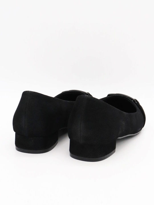 Fabric Ballerinas Black