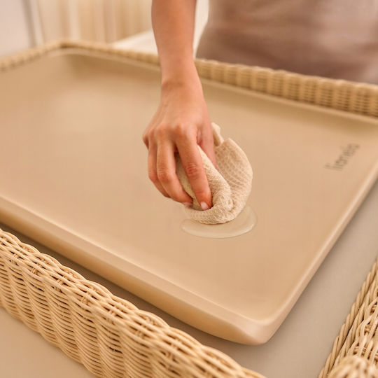 Lionelo Σκληρή Αλλαξιέρα από Πλαστικό Beige Sand 70x50cm