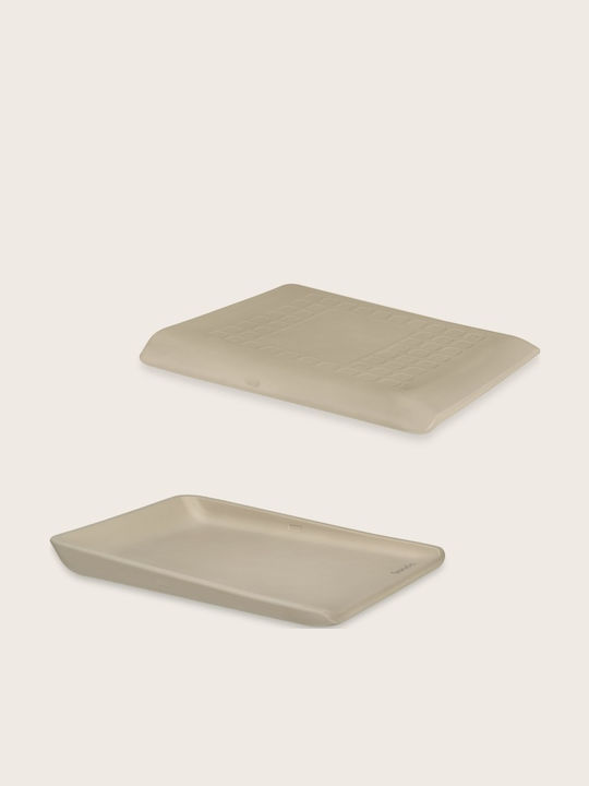 Lionelo Σκληρή Αλλαξιέρα από Πλαστικό Beige Sand 70x50cm