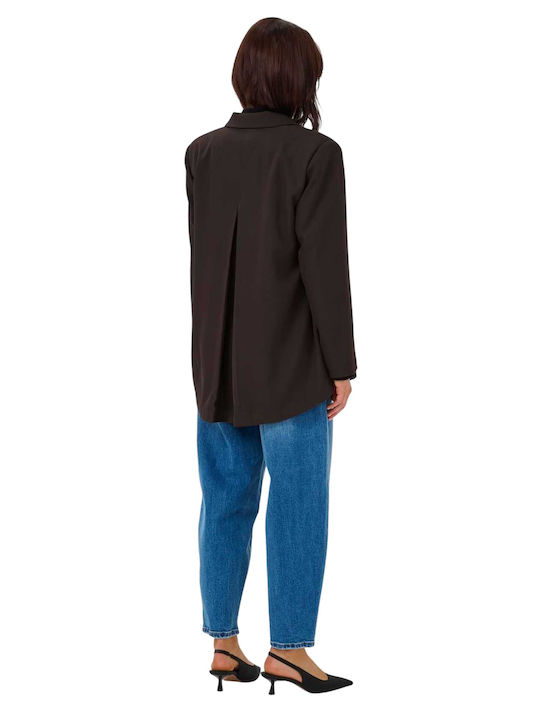 My Essential Wardrobe Damen Blazer Brown