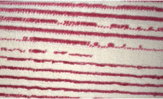 SpitiBazaar Teppich Rechteckig Synthetisch,Polyester/Cotton/Leather Pink - Ecru