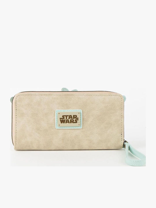 Cerda Star Wars Mandalorian Grogu Παιδικό Πορτοφόλι Μπεζ