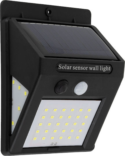 GloboStar Στεγανός Ηλιακός Προβολέας LED 12W Ψυχρό Λευκό 6000K IP65