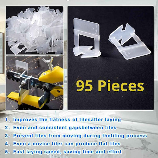 Tile Levelling Spacer 1mm Thickness 95 Pieces