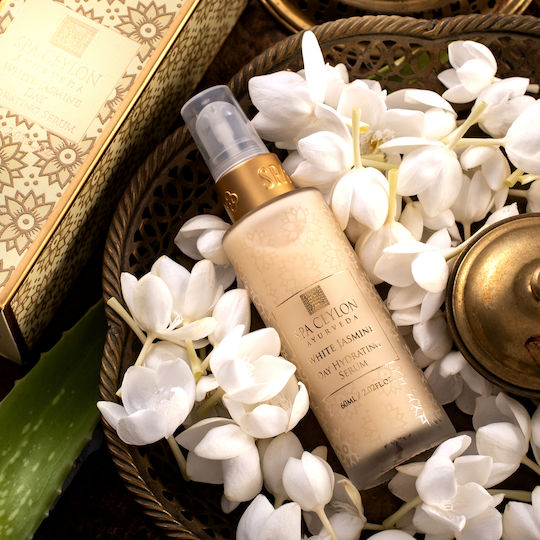 Spa Ceylon White Jasmine Beruhigend & Feuchtigkeitsspendend Serum Gesicht für Strahlkraft & Nahrung 30ml