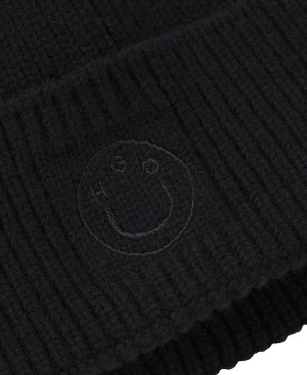 Beanie Feminin Căciulă Tricotat în culoarea Negru