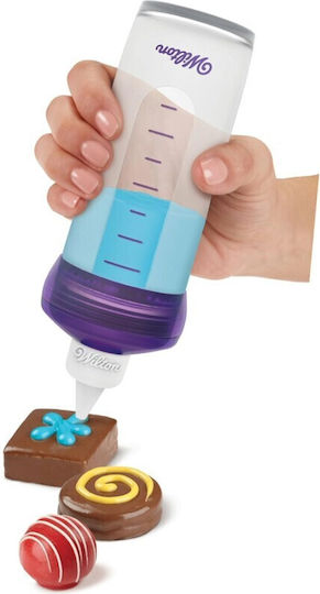 Transparent Dispenser Bottle 2 Caps Wilton