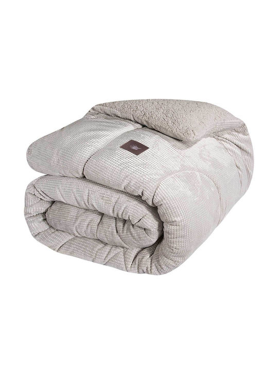 Greenwich Polo Club Duvet Cover with Hollowfiber Filling Single 160x220cm Essential 3955 Ice Grey 740 GSMGsm 11 togs Togs