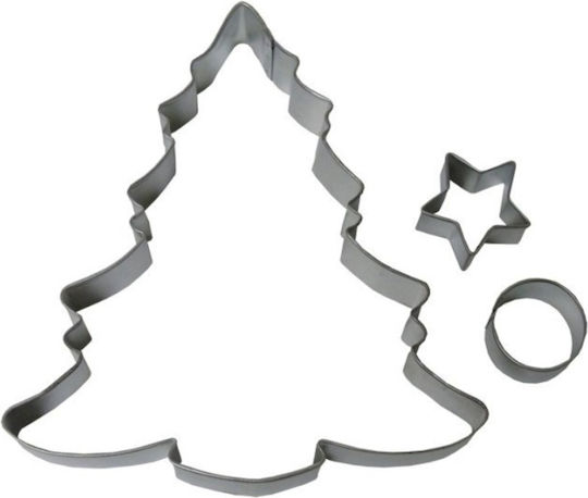Weihnachtsbaum Keksausstecher Set 3 Stück Wilton