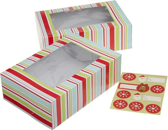 Set Pastry Boxes Labels 2 Pcs Wilton