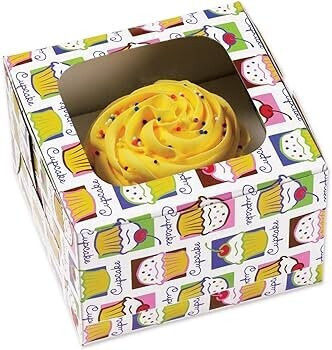 Multicolor Einweg-Lebensmittelbehälter Muffins Kuchen 3 Stück Wilton