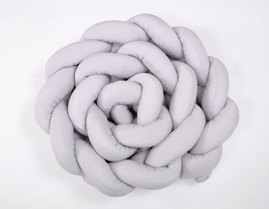 My Sweet Baby Crib Bumpers Braided Inside Gray