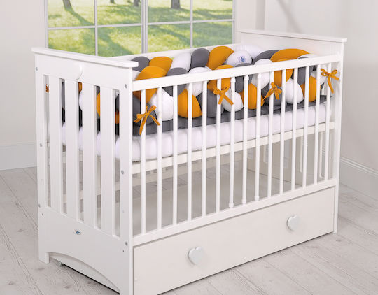 My Sweet Baby Πάντα Πλεξούδα Εσωτερική White, Mustard, Anthracite