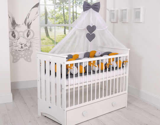 My Sweet Baby Bettumrandungen Geflochten Innerhalb Gray, Mustard, Anthracite