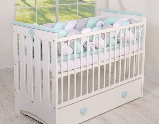 My Sweet Baby Πάντα Πλεξούδα Εσωτερική White, Gray, Mint