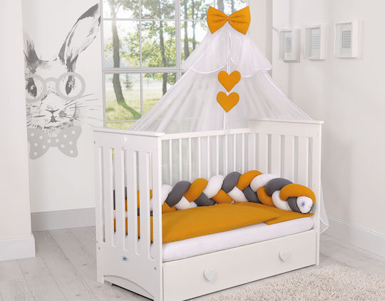 My Sweet Baby Πάντα Πλεξούδα Εσωτερική White, Mustard, Anthracite
