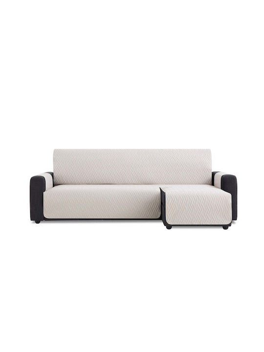Sofazip Waterproof Elastic Cover for Corner Sofa Ivory 220εκ. 1pcs SZMATIMPCD220IV