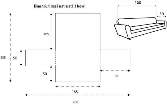 Sofazip Elastische Abdeckung für Sessel Brown 55εκ. 1Stück SZMATVELVETMARO