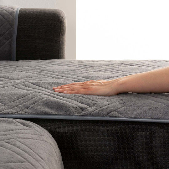 Sofazip Husă Elastică Canapea cu două locuri Brown 110εκ. 1buc SZMATVELVETMARO
