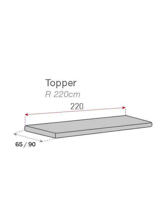 Sofazip Wasserdicht Elastische Abdeckung für Zweisitziges Sofa Cappuccino 90x130cm 1Stück SZTOPCAPP