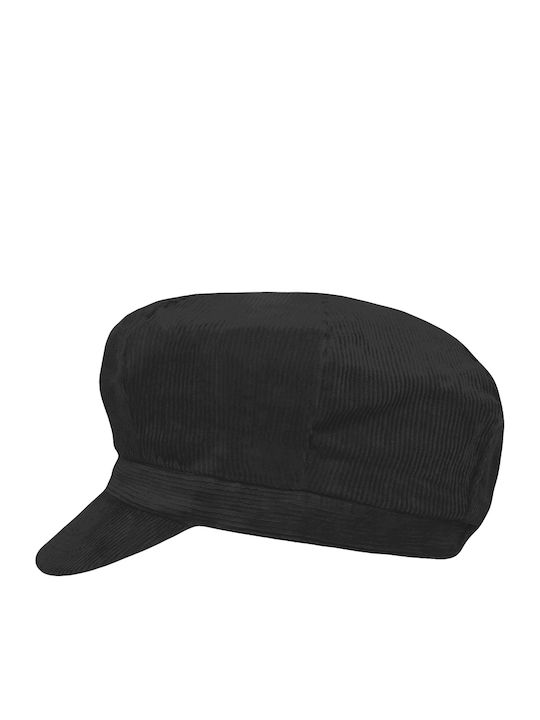 Corduroy Women's Cap Black