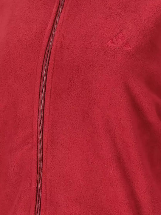 Women's Cardigan with Zipper Sun Dried Tomato
