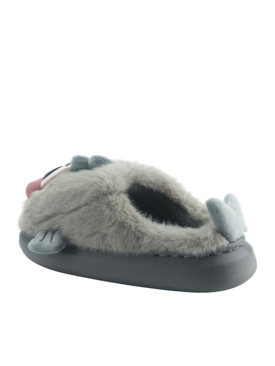 Winter Women's Slippers Gray