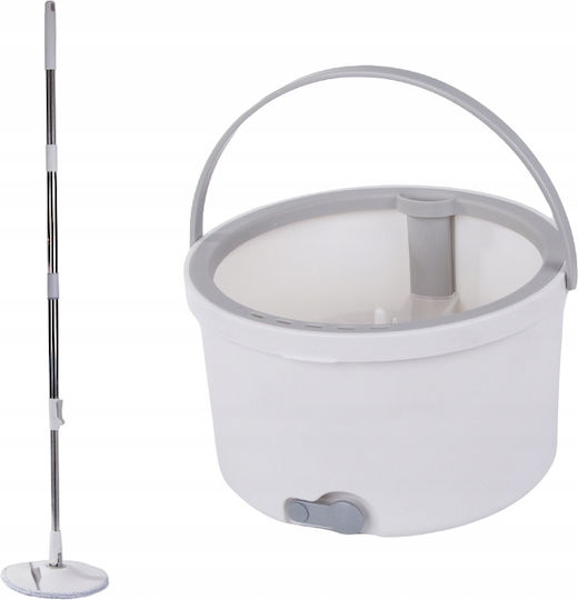 Verk Group Set Spin Mop Bucket 360 Degrees 2 Microfiber Pads 5907451371749