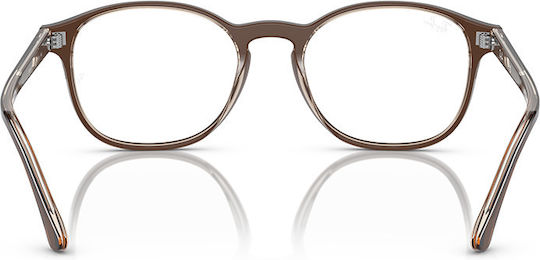 Ray-ban Rx5417 8365 Men's Eyeglass Frames Plastic Brown 50 Mm