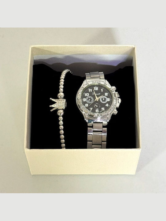 Ulysses Damen Uhr mit Gray Metallarmband