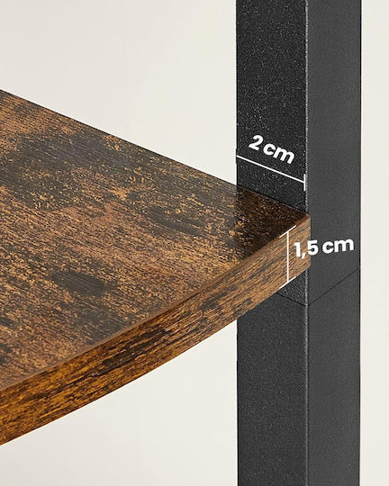 Γωνιακή Ραφιέρα 5 Επιπέδων 30 X 30 X 160cm– Vintage Καφέ Μαύρο Lls805b01 Vasagle Γωνιακή Ραφιέρα 5 Επιπέδων 30 X 30 X 160cm– Vintage Καφέ Μαύρο Lls805b01 Vasagle
