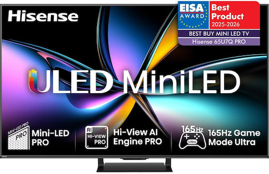 Hisense Smart Fernseher 65" 4K Ultra HD Mini-LED U7Q PRO HDR (2025) 65U7Q PRO
