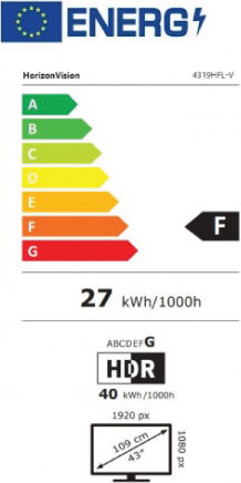 TopTech Smart Τηλεόραση 43" Full HD LED HV430QUB (2024)