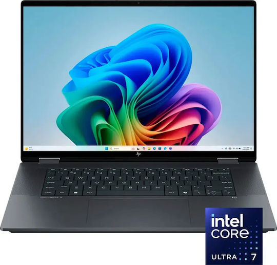 HP OmniBook X Flip 2-in-1 16" IPS FHD+ Touchscreen (Kern Ultra 7-256V/16GB/1TB SSD/W11 Startseite) Eclipse Grau (Englisch (US) Tastatursprache)