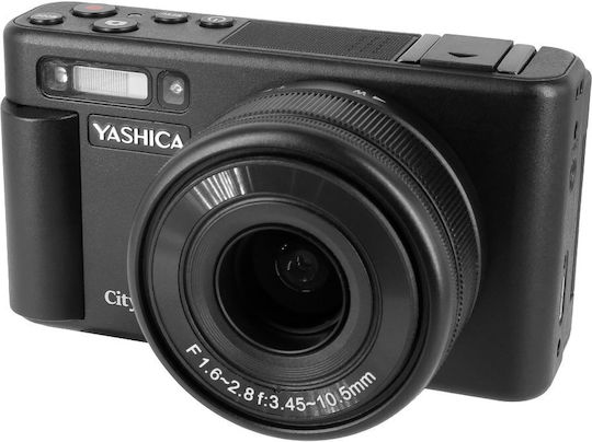 Yashica City 100 Компактен Фотоапарат 64МР Оптично Увеличение 3x Черна