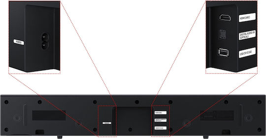 Samsung Soundbars 2.0 Bluetooth und HDMI 40W Schwarzes HW-B400F/ZF