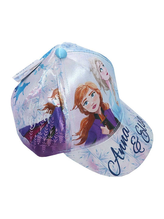 Disney Παιδικό Καπέλο Jockey Υφασμάτινο Frozen Γαλάζιο